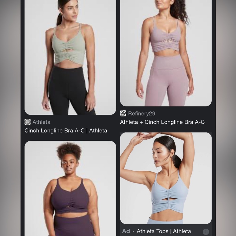 LOT OF 2 AVAILABLE—-Cinch longline bra D-DD (lot or sold individually)